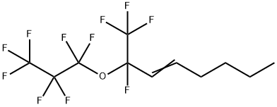 1,1,1,2-TETRAFLUORO-2-(HEPTAFLUORO-1-PROPOXY)-3-OCTENE Struktur