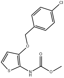 METHYL N-(3-[(4-CHLOROBENZYL)OXY]-2-THIENYL)CARBAMATE Struktur