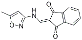 2-(((5-METHYLISOXAZOL-3-YL)AMINO)METHYLENE)INDANE-1,3-DIONE Struktur