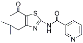 N-(5,5-DIMETHYL-7-OXO(4,5,6-TRIHYDROBENZOTHIAZOL-2-YL))-3-PYRIDYLFORMAMIDE Struktur