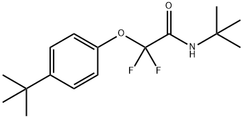 N-(TERT-BUTYL)-2-[4-(TERT-BUTYL)PHENOXY]-2,2-DIFLUOROACETAMIDE Struktur