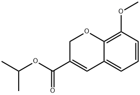 ISOPROPYL 8-METHOXY-2H-CHROMENE-3-CARBOXYLATE Struktur