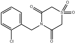 4-(2-CHLOROBENZYL)-1LAMBDA6,4-THIAZINANE-1,1,3,5-TETRAONE Struktur