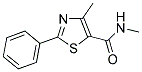 N,4-DIMETHYL-2-PHENYL-1,3-THIAZOLE-5-CARBOXAMIDE Struktur