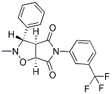 2-METHYL-3-PHENYL-5-[3-(TRIFLUOROMETHYL)PHENYL]DIHYDRO-2H-PYRROLO[3,4-D]ISOXAZOLE-4,6(3H,5H)-DIONE Struktur