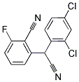 2-[CYANO(2,4-DICHLOROPHENYL)METHYL]-6-FLUOROBENZENECARBONITRILE Struktur