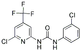 N-(3-CHLOROPHENYL)-N'-[6-CHLORO-4-(TRIFLUOROMETHYL)-2-PYRIDYL]UREA Struktur