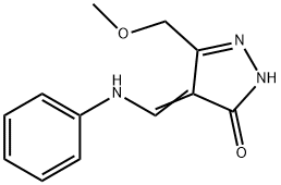 4-(ANILINOMETHYLENE)-5-(METHOXYMETHYL)-2,4-DIHYDRO-3H-PYRAZOL-3-ONE Struktur