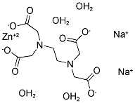 ETHYLENEDIAMINETETRAACETIC ACID DISODIUM ZINC SALT TETRAHYDRATE Struktur