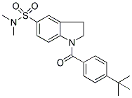 1-(4-TERT-BUTYLBENZOYL)-5-(DIMETHYLAMINOSULPHONYL)-2,3-DIHYDRO-(1H)-INDOLE Struktur