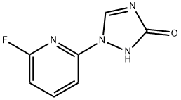 1-(6-FLUORO-2-PYRIDINYL)-1H-1,2,4-TRIAZOL-3-OL Struktur