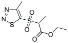 ETHYL 2-[(4-METHYL-1,2,3-THIADIAZOL-5-YL)SULFONYL]PROPANOATE Struktur