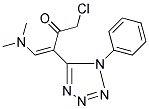 1-CHLORO-4-(DIMETHYLAMINO)-3-(1-PHENYL-1H-1,2,3,4-TETRAAZOL-5-YL)BUT-3-EN-2-ONE Struktur