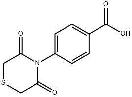 4-(3,5-DIOXO-1,4-THIAZINAN-4-YL)BENZENECARBOXYLIC ACID Struktur