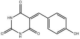 5-(4-HYDROXY-BENZYLIDENE)-PYRIMIDINE-2,4,6-TRIONE Struktur