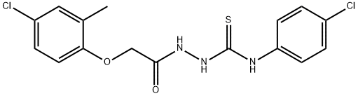 1-(2-(4-CHLORO-2-METHYLPHENOXY)ACETYL)-4-(4-CHLOROPHENYL)THIOSEMICARBAZIDE Struktur