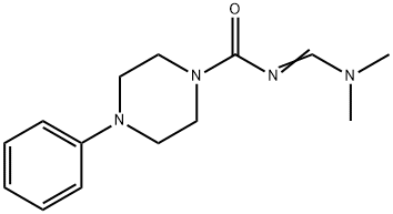 N-[(DIMETHYLAMINO)METHYLENE]-4-PHENYLTETRAHYDRO-1(2H)-PYRAZINECARBOXAMIDE Struktur