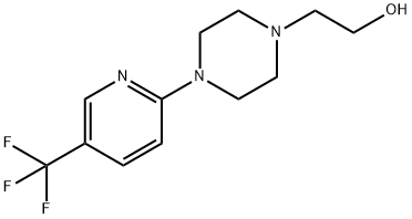 2-[4-[5-(TRIFLUOROMETHYL)PYRIDIN-2-YL]PIPERAZIN-1-YL]ETHANOL Structure