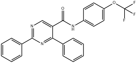 2,4-DIPHENYL-N-[4-(TRIFLUOROMETHOXY)PHENYL]-5-PYRIMIDINECARBOXAMIDE Struktur