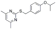 4,6-DIMETHYL-2-[(4-ISOPROPOXYBENZYL)THIO]PYRIMIDINE Struktur