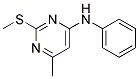 6-METHYL-2-(METHYLTHIO)-N-PHENYL-4-PYRIMIDINAMINE Struktur