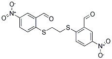 2-((2-[(2-FORMYL-4-NITROPHENYL)SULFANYL]ETHYL)SULFANYL)-5-NITROBENZENECARBALDEHYDE Struktur