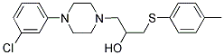 1-[4-(3-CHLOROPHENYL)PIPERAZINO]-3-[(4-METHYLPHENYL)SULFANYL]-2-PROPANOL Struktur