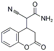 2-CYANO-2-(2-OXO-3,4-DIHYDRO-2H-CHROMEN-4-YL)ACETAMIDE Struktur