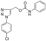 [1-(4-CHLOROPHENYL)-1H-1,2,3-TRIAZOL-4-YL]METHYL N-PHENYLCARBAMATE Struktur