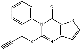 3-PHENYL-2-(2-PROPYNYLSULFANYL)THIENO[3,2-D]PYRIMIDIN-4(3H)-ONE Struktur