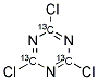 CYANURIC-13C3 CHLORIDE Struktur