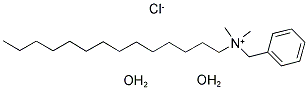 BENZYLDIMETHYLTETRADECYLAMMONIUM CHLORIDE DIHYDRATE Struktur