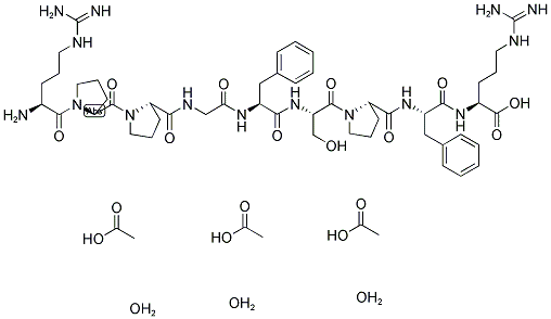 BRADYKININ TRIACETATE TRIHYDRATE Struktur