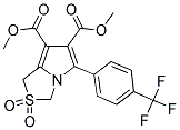 DIMETHYL 2,2-DIOXO-5-[4-(TRIFLUOROMETHYL)PHENYL]-2,3-DIHYDRO-1H-2LAMBDA6-PYRROLO[1,2-C][1,3]THIAZOLE-6,7-DICARBOXYLATE Struktur