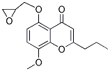 8-METHOXY-5-(OXIRAN-2-YLMETHOXY)-2-PROPYL-4H-CHROMEN-4-ONE Struktur