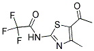 N-(3-ACETYL-4-METHYL(2,5-THIAZOLYL))-2,2,2-TRIFLUOROETHANAMIDE Struktur