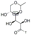 4,6-O-ETHYLIDENE-GLUCOSE, D-, [1-3H] Struktur