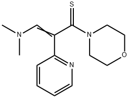 3-(DIMETHYLAMINO)-1-MORPHOLINO-2-(2-PYRIDINYL)-2-PROPENE-1-THIONE Struktur