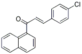 3-(4-CHLOROPHENYL)-1-(1-NAPHTHYL)PROP-2-EN-1-ONE Struktur