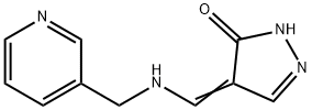 4-([(3-PYRIDINYLMETHYL)AMINO]METHYLENE)-2,4-DIHYDRO-3H-PYRAZOL-3-ONE Struktur