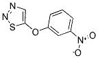 3-NITROPHENYL 1,2,3-THIADIAZOL-5-YL ETHER Struktur