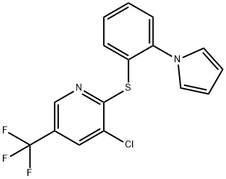 3-CHLORO-2-([2-(1H-PYRROL-1-YL)PHENYL]SULFANYL)-5-(TRIFLUOROMETHYL)PYRIDINE Struktur