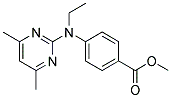 N-(4,6-DIMETHYLPYRIMIDIN-2-YL)-N-ETHYL-4-AMINOBENZOIC ACID, METHYL ESTER Struktur