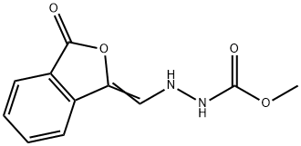 METHYL 2-([3-OXO-2-BENZOFURAN-1(3H)-YLIDEN]METHYL)-1-HYDRAZINECARBOXYLATE Struktur