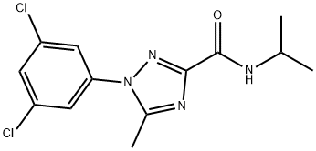 1-(3,5-DICHLOROPHENYL)-N-ISOPROPYL-5-METHYL-1H-1,2,4-TRIAZOLE-3-CARBOXAMIDE Struktur