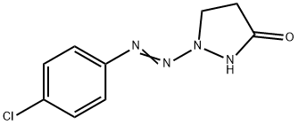 1-[2-(4-CHLOROPHENYL)DIAZENYL]TETRAHYDRO-3H-PYRAZOL-3-ONE Struktur