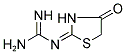 N-[(2E)-4-OXO-1,3-THIAZOLIDIN-2-YLIDENE]GUANIDINE Struktur