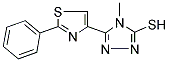 4-METHYL-5-(2-PHENYL-1,3-THIAZOL-4-YL)-4H-1,2,4-TRIAZOL-3-YLHYDROSULFIDE Struktur