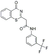 2-(4-OXO-4H-1,3-BENZOTHIAZIN-2-YL)-N-[3-(TRIFLUOROMETHYL)PHENYL]ACETAMIDE Struktur