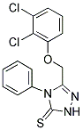 3-((2,3-DICHLOROPHENOXY)METHYL)-4-PHENYL-1,2,4-TRIAZOLINE-5-THIONE Struktur